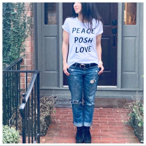 ✨LAST ONE✨PEACE POSH LOVE GRAPHIC T-SHIRT - Picture 5 of 8